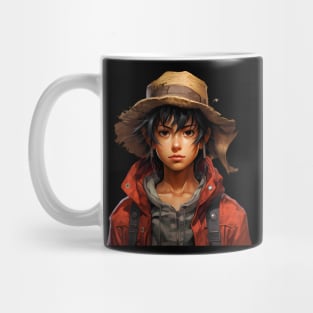 Reimagined Monkey D. Luffy from One Piece Mug